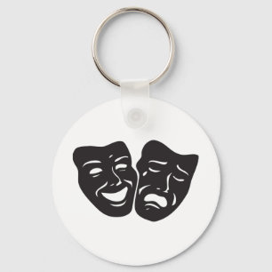 Comedy Tragedy Drama Theater Masks Nyckelring