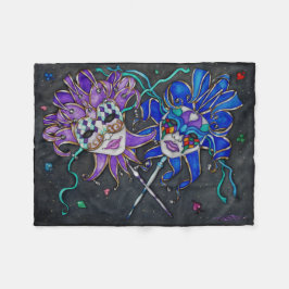 Comedy/Tragedy Jester Masks Fleecefilt