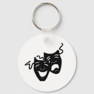 Comedy Tragedy Masks Nyckelring