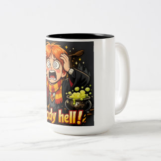 Comedy Wizard Drinking Mug for Fantasy Lovers Två-Tonad Mugg