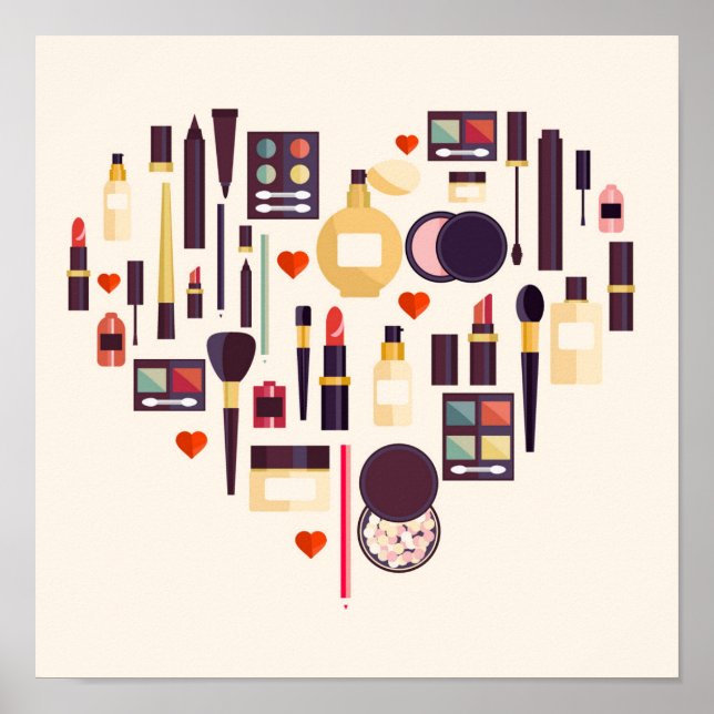 Comestics Heart Poster (Framsidan)