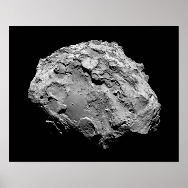 Comet 67P Churyumov-Gerasimenko Rosetta Uppdrag Poster (Framsidan)