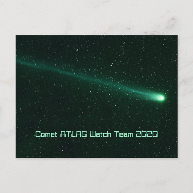 Comet ATLAS 2020 Vykort (Framsida)