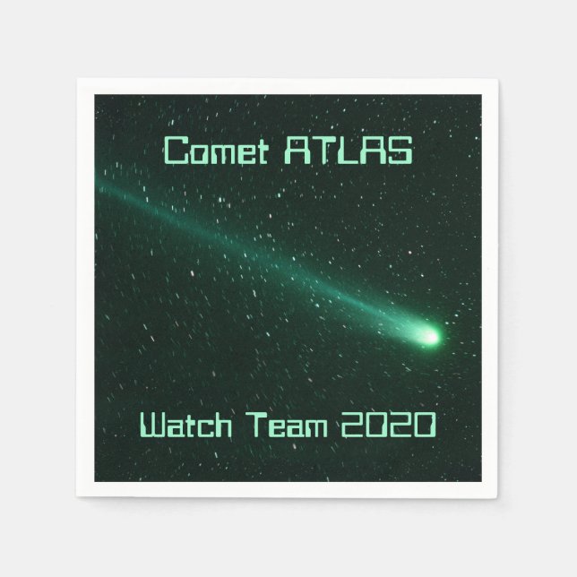 Comet ATLAS Watch Team 2020 Pappersservett (Framsidan)