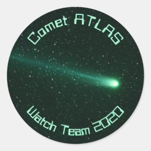 Comet ATLAS Watch Team 2020 Runt Klistermärke