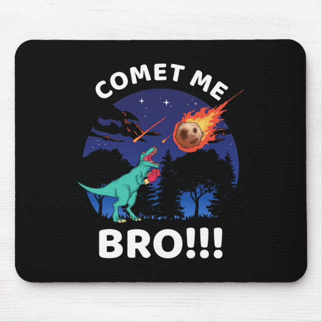 Comet Me Bro Funny Boxing T Rex Dinosaur Pun Extin Musmatta (Framsidan)