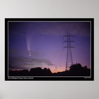 Comet & Power Linjer Poster