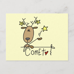 Comet Reindeer, julskjortor och julklappar Helg Vykort