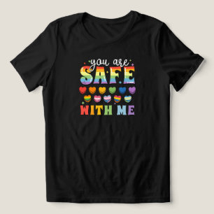 Comfort Colors Du Är Säker Med Mig Tröja, LGBT Fr T Shirt