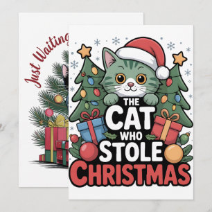 Comfort Colors® Julgran Och Katt 2025 Julkort