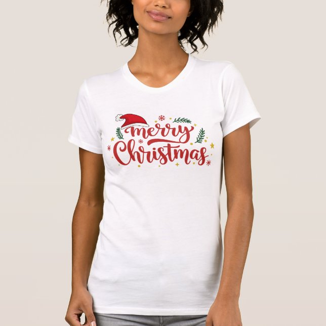 Comfort Colors® Merry Christmas Women’s  T Shirt (Framsida)
