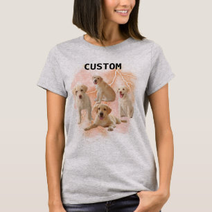 Comfort Färg Anpassningsbar BootlegCustom Pet Hund T Shirt