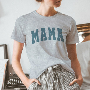Comfort Färg MAMMA Life Shirts Vintage Blue T Shirt