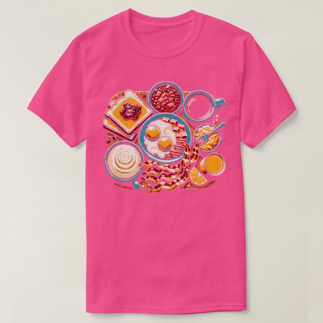 Comfort Food Fullt Breakfast T Shirt (Design framsida)