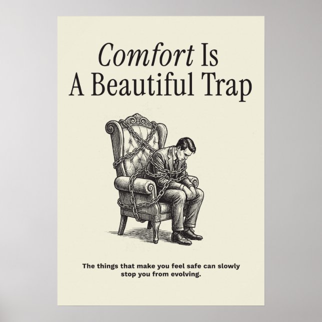Comfort Is A Beautiful Trap Poster (Framsidan)