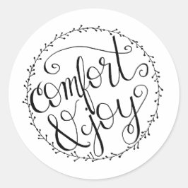 Comfort & Joy Julsticker Runt Klistermärke
