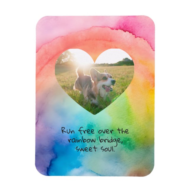 Comfort Remembrance Customizable Pet Sympathy  Magnet (Vertikal)