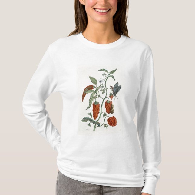 Comfrey från "ett nyfiket växt-", 1782 t-shirt (Framsida)