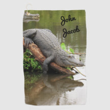 Comfy Gator - Alligator - Golf Towel