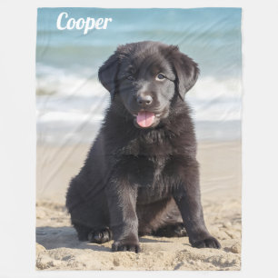 Comfy Labrador Personlig Fleecefilt