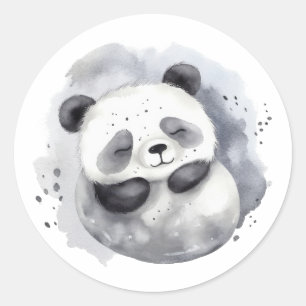 Comfy Panda Runt Klistermärke