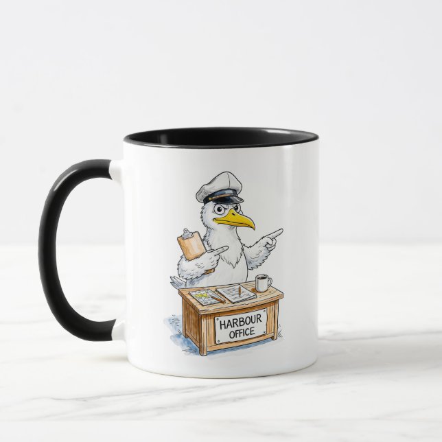 Comic Bird Harbour Officer Mugg (Vänster)