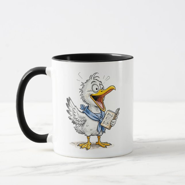 Comic Bird Sailor Crew Mugg (Vänster)