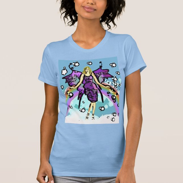 Comic Book Fairy Version One  T Shirt (Framsida)