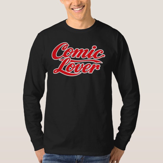 Comic Book Lover Bold Design 3 T Shirt (Framsida)