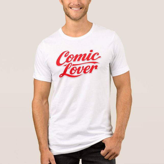 Comic Book Lover Bold Design 4 T Shirt (Framsida)