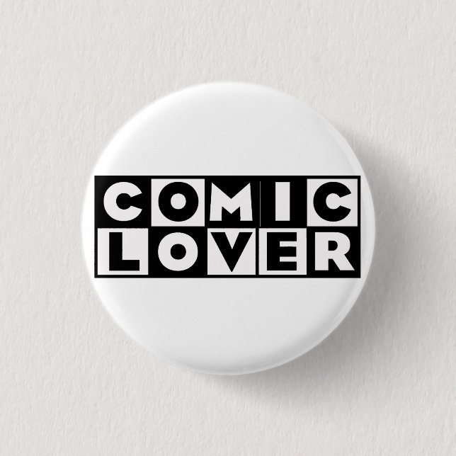 Comic Book Lover Bold Design Knapp (Framsida)