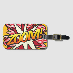Comic Book Pop Art ZOOM! personlig Bagagebricka