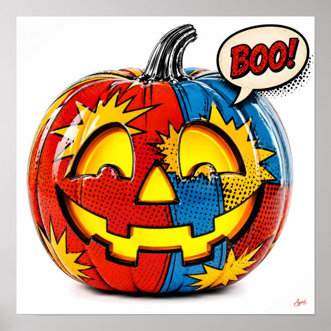 Comic Book Pow Pumpkin II. Poster (Framsidan)