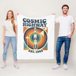 Comic Highway – Rolig Popkonst för Seriefans Fleecefilt