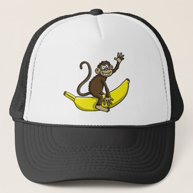 comic monkey banana cowboy sheriff keps (Framsida)