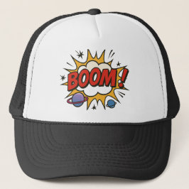 Comic Style Trucker Hat – Retro Pop Art Explosion Keps