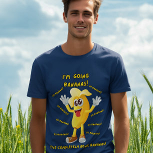 Comical Banana skämtar: "Jag går på Bananas!" Funn T Shirt