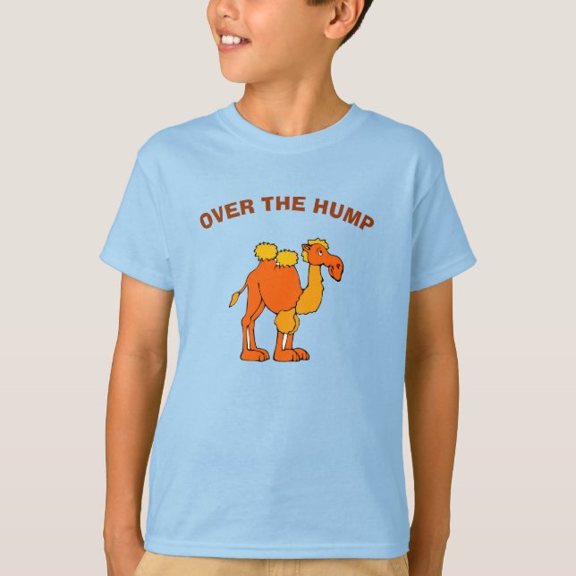 Comical Camel lägger till text T Shirt (Framsida)