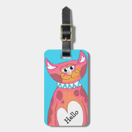 Comical Kattunge Anpassningsbar Luggage Tag Bagagebricka