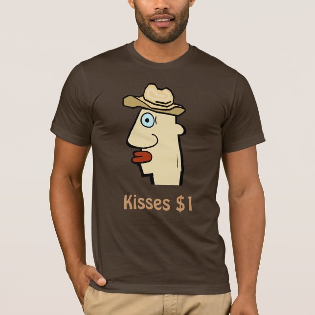 Comical Kisses $1. T Shirt (Framsida)