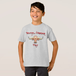 Comical Longhorn Steer T Shirt