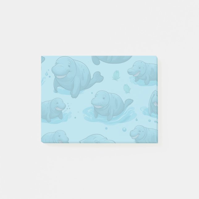 Comical Manatees Post-it Block (Framsida)