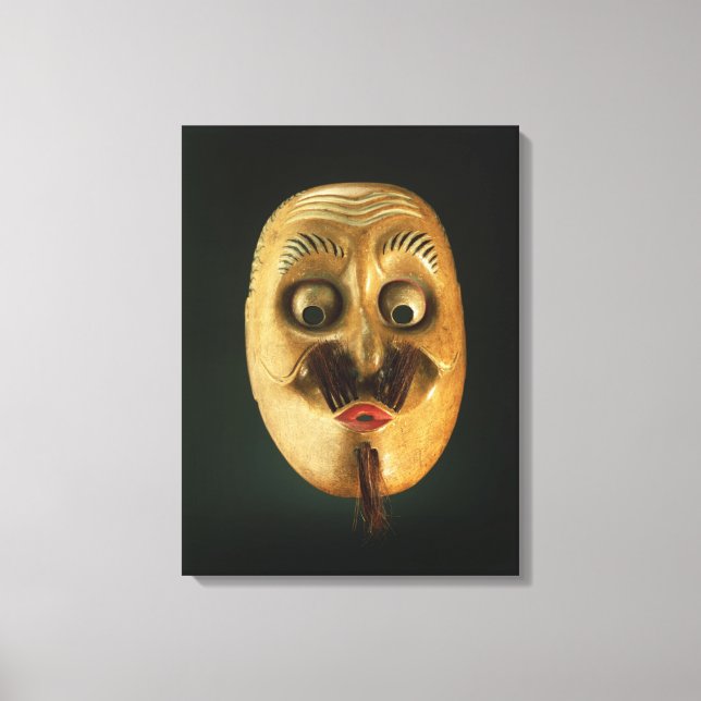 Comical Mask, Noh Theater Canvastryck (Framsida)