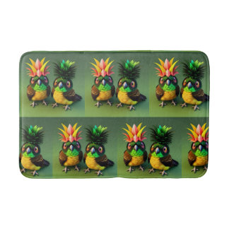 Comical Pineapple Grönt cheek Conure Bathmat Badrumsmatta