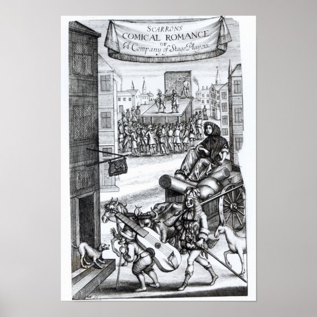 Comical Romantik' av Paul Scarron Poster (Framsidan)