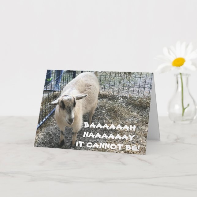 COMICAL SHEEP VET INTE ATT DU VAR "DEN GAMLA" KORT (Liten växt)