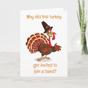 **COMICAL TURKEY** FÖR DIG I THANKSGIVING HELGKORT
