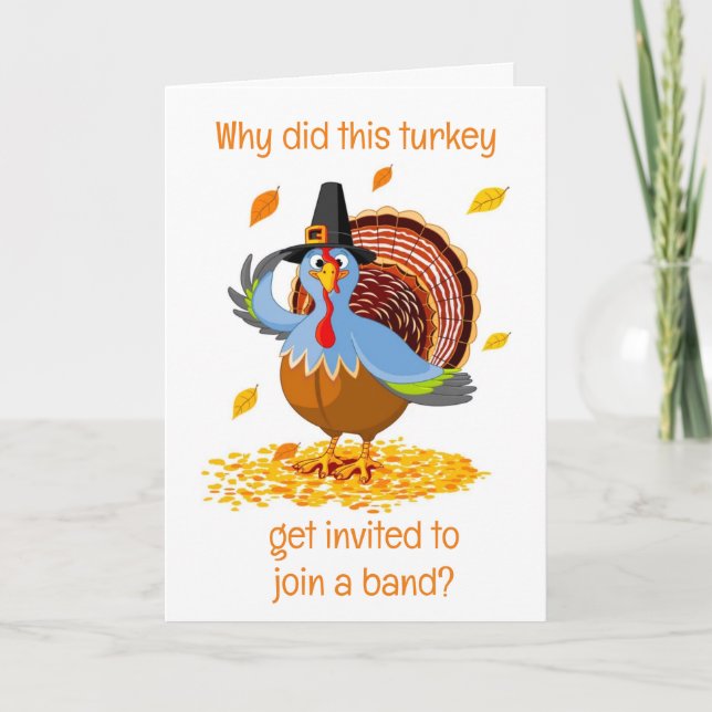 **COMICAL TURKEY** FÖR DIG I THANKSGIVING HELGKORT (Framsida)