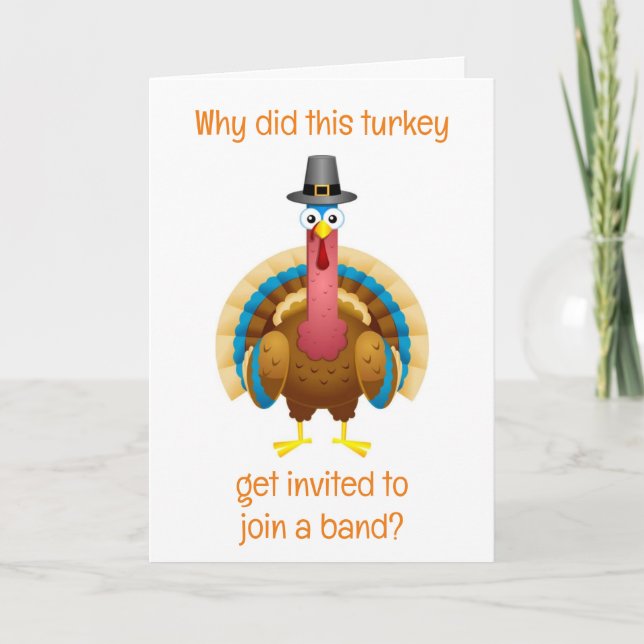 **COMICAL TURKEY** FÖR DIG I THANKSGIVING HELGKORT (Framsida)