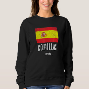 Comillas Spain Es Flagga City Bandera Ropa T Shirt